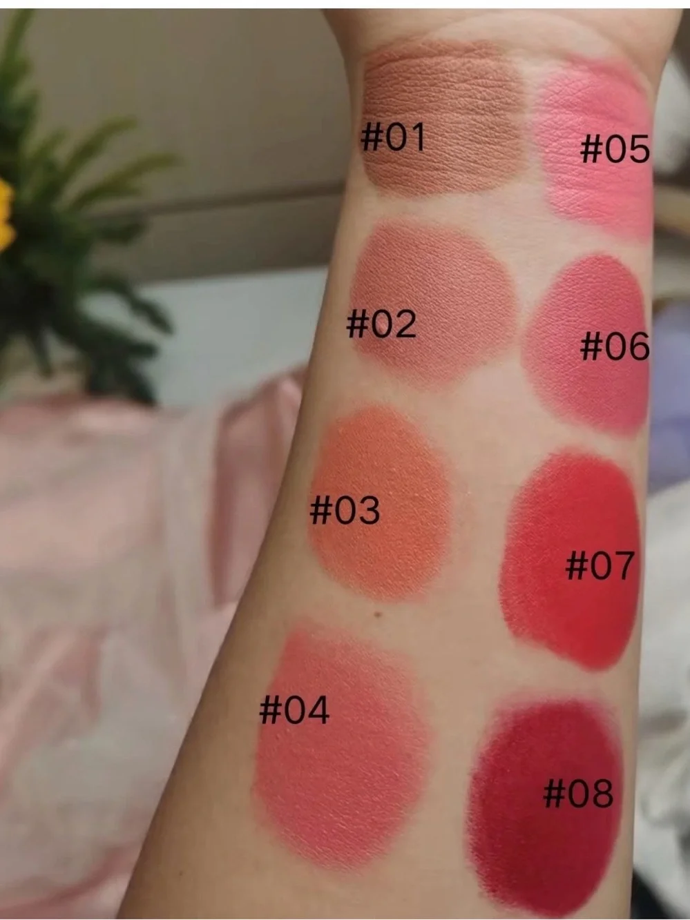 Phofay 3 in-1 Mousse Blush Cream & Lipstick Gloss-Soft Silky Creamy Texture